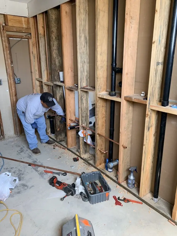 Commercial rough-in plumbing for Gas Line Repair in Oley